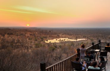 Victoria Falls Safari Lodge waterhole view